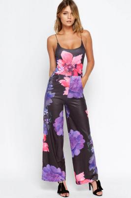 Floral Wide Leg Jumpsuit